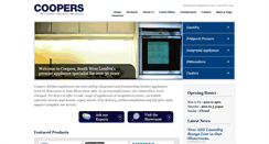 Desktop Screenshot of coopersappliances.com